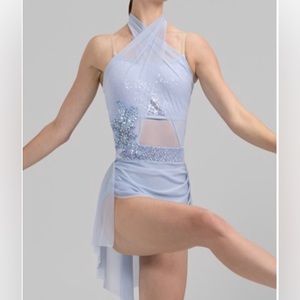 Powder Blue Lyrical Dance Costume